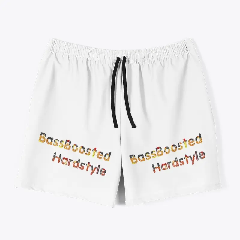 BassBoostedHardstyle Swim Trunk White